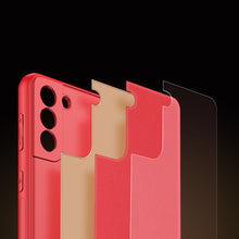 Заредете изображение във визуализатора на галерията – Dux Ducis Yolo elegant cover made of ecological leather for Samsung Galaxy S21 FE red - TopMag

