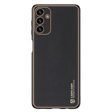 Заредете изображение във визуализатора на галерията – Dux Ducis Yolo elegant cover made of ecological leather for Samsung Galaxy A13 5G black - TopMag
