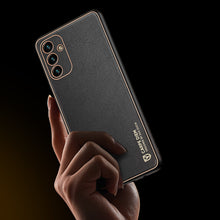 Заредете изображение във визуализатора на галерията – Dux Ducis Yolo elegant cover made of ecological leather for Samsung Galaxy A13 5G black - TopMag
