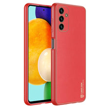 Заредете изображение във визуализатора на галерията – Dux Ducis Yolo elegant cover made of ecological leather for Samsung Galaxy A13 5G red - TopMag

