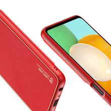 Заредете изображение във визуализатора на галерията – Dux Ducis Yolo elegant cover made of ecological leather for Samsung Galaxy A13 5G red - TopMag
