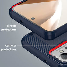 Заредете изображение във визуализатора на галерията – Carbon Case Cover for Xiaomi Redmi Note 11E /Redmi 10 5G / Redmi 10 Prime+ 5G / Poco M4 5G Flexible Silicone Carbon Cover Black
