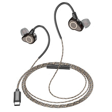 Заредете изображение във визуализатора на галерията – Borofone Earphones BM88 Sea with microphone Type C black
