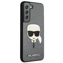 Заредете изображение във визуализатора на галерията – Karl Lagerfeld KLHCS22SSAKHSL S901 S22 srebrny/silver hardcase Saffiano Ikonik Karl`s Head - TopMag
