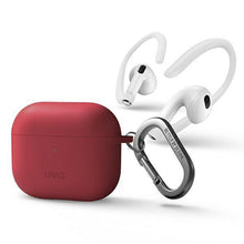 Заредете изображение във визуализатора на галерията – UNIQ etui Nexo AirPods 3 gen + Ear Hooks Silicone czerwony/coral - TopMag
