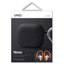 Заредете изображение във визуализатора на галерията – UNIQ etui Nexo AirPods 3 gen + Ear Hooks Silicone szary/grey - TopMag
