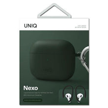 Заредете изображение във визуализатора на галерията – UNIQ etui Nexo AirPods 3 gen + Ear Hooks Silicone zielony/green - TopMag
