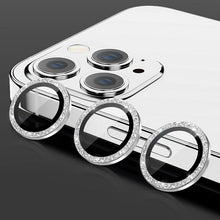 Заредете изображение във визуализатора на галерията – Tempered Glass HARD DIAMOND for camera (LENS) for Samsung Galaxy S24 Ultra black (5 pieces)
