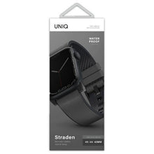 Заредете изображение във визуализатора на галерията – UNIQ pasek Straden Apple Watch Series 4/5/6/7/8/SE/SE2/Ultra 42/44/45mm. Leather Hybrid Strap grey/szary - TopMag

