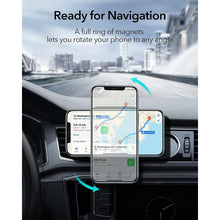 Заредете изображение във визуализатора на галерията – ESR HALOLOCK MAGSAFE MAGNETIC CAR MOUNT SET BLACK - TopMag

