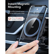 Заредете изображение във визуализатора на галерията – ESR HALOLOCK MAGSAFE MAGNETIC CAR MOUNT SET BLACK - TopMag
