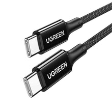Заредете изображение във визуализатора на галерията – Ugreen US557 USB-C / USB-C PD cable 100W 1.5m - black
