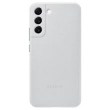 Заредете изображение във визуализатора на галерията – Samsung Leather Cover genuine leather case for Samsung Galaxy S22 + (S22 Plus) light gray (EF-VS906LJEGWW) - TopMag
