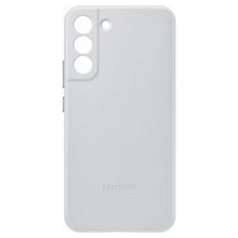 Заредете изображение във визуализатора на галерията – Samsung Leather Cover genuine leather case for Samsung Galaxy S22 + (S22 Plus) light gray (EF-VS906LJEGWW) - TopMag
