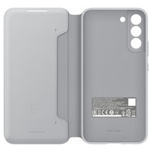 Заредете изображение във визуализатора на галерията – Samsung LED View Cover with LED display for Samsung Galaxy S22 + (S22 Plus) light gray (EF-NS906PJEGEE) - TopMag
