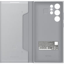 Заредете изображение във визуализатора на галерията – Samsung LED View Cover with LED display for Samsung Galaxy S22 Ultra light gray (EF-NS908PJEGEE) - TopMag
