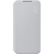 Заредете изображение във визуализатора на галерията – Samsung LED View Cover with LED display for Samsung Galaxy S22 light gray (EF-NS901PJEGEE) - TopMag
