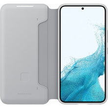 Заредете изображение във визуализатора на галерията – Samsung LED View Cover with LED display for Samsung Galaxy S22 light gray (EF-NS901PJEGEE) - TopMag
