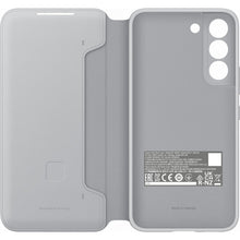 Заредете изображение във визуализатора на галерията – Samsung LED View Cover with LED display for Samsung Galaxy S22 light gray (EF-NS901PJEGEE) - TopMag
