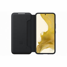 Заредете изображение във визуализатора на галерията – Samsung LED View Cover with LED display for Samsung Galaxy S22 black (EF-NS901PBEGEE) - TopMag

