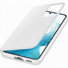 Заредете изображение във визуализатора на галерията – Samsung Smart Clear View Standing Cover Case Antibacterial Samsung Galaxy S22 Smart Flip Case white (EF-ZS901CWEGEE) - TopMag
