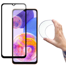 Заредете изображение във визуализатора на галерията – Wozinsky Full Cover Flexi Nano Glass Film Tempered Glass with a frame for Samsung Galaxy A23 transparent - TopMag
