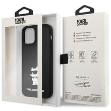 Заредете изображение във визуализатора на галерията – Karl Lagerfeld KLHCP12MSNCHBCK iPhone 12 /12 Pro 6.1" hardcase black/black Silicone Choupette
