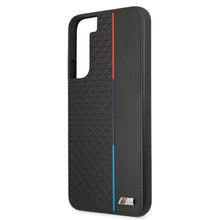 Заредете изображение във визуализатора на галерията – Etui BMW BMHCS22MTRTBK S22+ S906 czarny/black hardcase M Collection Triangles - TopMag

