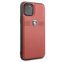 Заредете изображение във визуализатора на галерията – Ferrari FEOBAHCN58RE iPhone 11 Pro 5,8" czerwony/red hardcase Off Track Leather - TopMag
