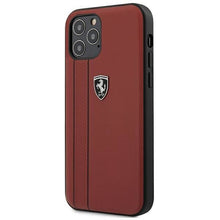 Заредете изображение във визуализатора на галерията – Ferrari FEODIHCP12MRE iPhone 12/12 Pro 6,1" czerwony/red hardcase Off Track Stripes - TopMag
