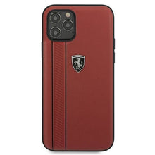 Заредете изображение във визуализатора на галерията – Ferrari FEODIHCP12MRE iPhone 12/12 Pro 6,1" czerwony/red hardcase Off Track Stripes - TopMag
