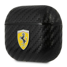 Заредете изображение във визуализатора на галерията – Ferrari FESA3CABK AirPods 3 cover czarny/black On Track PU Carbon - TopMag
