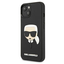 Заредете изображение във визуализатора на галерията – Karl Lagerfeld KLHCP13SKH3DBK iPhone 13 mini 5,4" czarny/black hardcase 3D Rubber Karl`s Head - TopMag
