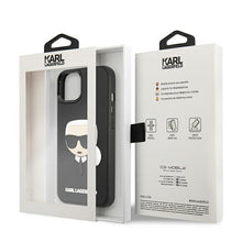 Заредете изображение във визуализатора на галерията – Karl Lagerfeld KLHCP13SKH3DBK iPhone 13 mini 5,4" czarny/black hardcase 3D Rubber Karl`s Head - TopMag
