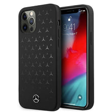 Заредете изображение във визуализатора на галерията – Mercedes MEHCP12LSIPBK iPhone 12 Pro Max 6,7" czarny/black hardcase Silicone Stars Pattern - TopMag
