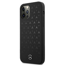 Заредете изображение във визуализатора на галерията – Mercedes MEHCP12LSIPBK iPhone 12 Pro Max 6,7" czarny/black hardcase Silicone Stars Pattern - TopMag
