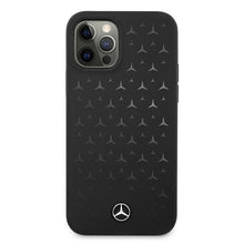 Заредете изображение във визуализатора на галерията – Mercedes MEHCP12LSIPBK iPhone 12 Pro Max 6,7" czarny/black hardcase Silicone Stars Pattern - TopMag
