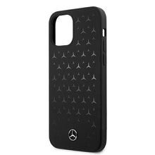Заредете изображение във визуализатора на галерията – Mercedes MEHCP12LSIPBK iPhone 12 Pro Max 6,7" czarny/black hardcase Silicone Stars Pattern - TopMag
