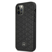 Заредете изображение във визуализатора на галерията – Mercedes MEHCP12LSPSBK iPhone 12 Pro Max 6,7" czarny/black hardcase Leather Quilted Embossed - TopMag
