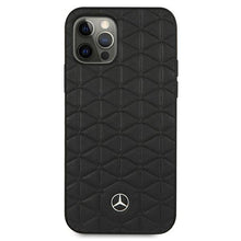 Заредете изображение във визуализатора на галерията – Mercedes MEHCP12LSPSBK iPhone 12 Pro Max 6,7" czarny/black hardcase Leather Quilted Embossed - TopMag
