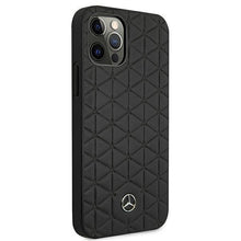 Заредете изображение във визуализатора на галерията – Mercedes MEHCP12LSPSBK iPhone 12 Pro Max 6,7" czarny/black hardcase Leather Quilted Embossed - TopMag
