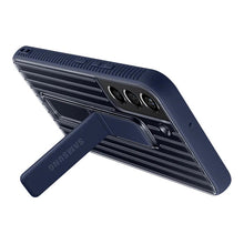 Заредете изображение във визуализатора на галерията – Samsung Protective Standing Cover Case for Samsung Galaxy S22 Navy Blue (EF-RS901CNEGWW) - TopMag
