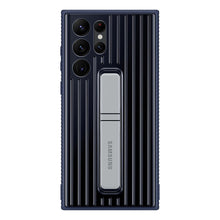 Заредете изображение във визуализатора на галерията – Samsung Protective Standing Cover Case for Samsung Galaxy S22 Ultra Navy Blue (EF-RS908CNEGWW) - TopMag
