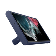 Заредете изображение във визуализатора на галерията – Samsung Protective Standing Cover Case for Samsung Galaxy S22 Ultra Navy Blue (EF-RS908CNEGWW) - TopMag

