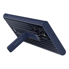 Заредете изображение във визуализатора на галерията – Samsung Protective Standing Cover Case for Samsung Galaxy S22 Ultra Navy Blue (EF-RS908CNEGWW) - TopMag
