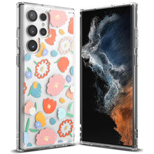 Заредете изображение във визуализатора на галерията – Ringke Fusion Design Armored Case Cover with Gel Frame for Samsung Galaxy S22 Ultra transparent (Floral) (F594R31) - TopMag
