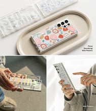 Заредете изображение във визуализатора на галерията – Ringke Fusion Design Armored Case Cover with Gel Frame for Samsung Galaxy S22 Ultra transparent (Floral) (F594R31) - TopMag
