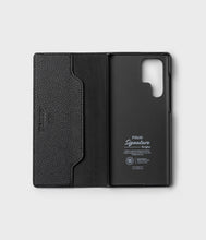Заредете изображение във визуализатора на галерията – Ringke Folio Signature Flip Leather Case for Samsung Galaxy S22 Ultra Black (FSE117R261) - TopMag
