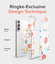 Заредете изображение във визуализатора на галерията – Ringke Fusion Design Armored Case Cover with Gel Frame for Samsung Galaxy S22 + (S22 Plus) transparent (Wild flowers) (F593R51) - TopMag
