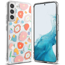 Заредете изображение във визуализатора на галерията – Ringke Fusion Design Armored Case Cover with Gel Frame for Samsung Galaxy S22 + (S22 Plus) transparent (Floral) (F593R31) - TopMag
